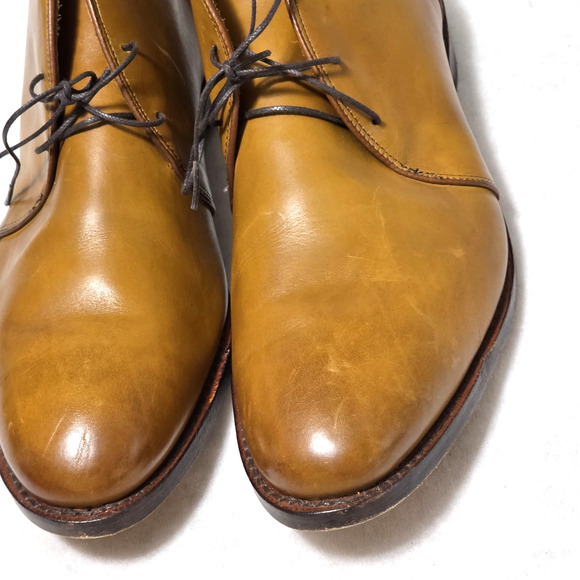 Allen Edmonds Williamsburg Chukka Boots 12 D Tan Leather Bench Welt USA Made main image 7